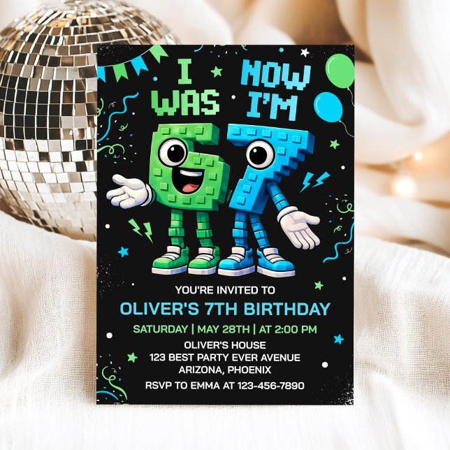 Invitación Boy 67 Birthday Party Invitation (Subido por el creador)