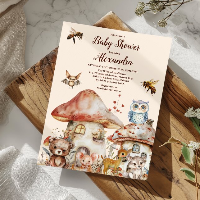 Invitación Boy Baby Boho Woodland Baby Shower (Subido por el creador)