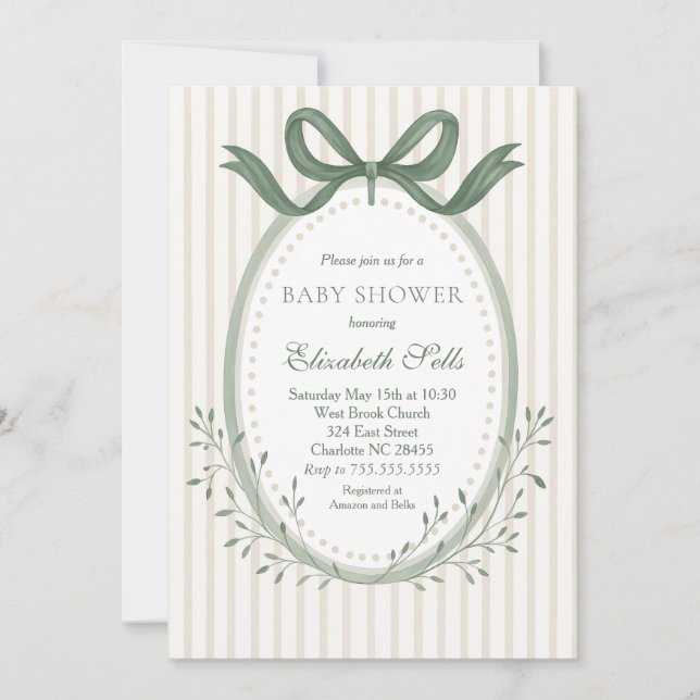 Invitación Boy Baby Shower Invitation, Boy baby shower (Anverso)