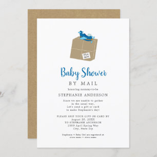 Invitación Boy Baby Shower por correo