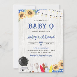 Invitación Boy BBQ Baby Shower