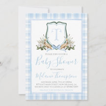 Boy Blue Pelican Baby Shower Preppy Southern