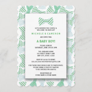 Invitación BOY BOW TIE Baby Shower Invitar BOWTIE BOWTIES