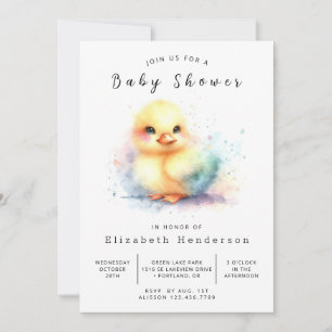Invitación Boy Digital Duck Baby Shower