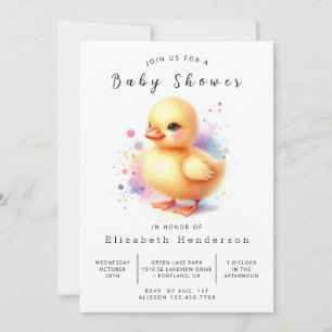 Invitación Boy Digital Duck Baby Shower
