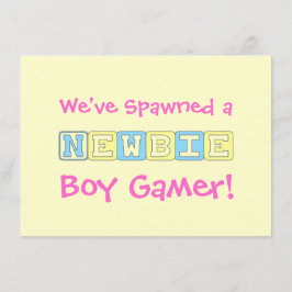 Invitación Boy Gamer Baby Shower