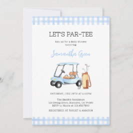 Invitación Boy Golf Baby Shower