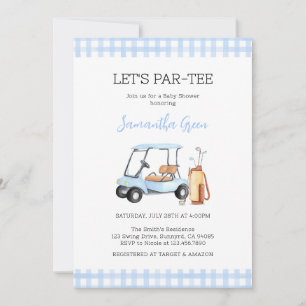 Invitación Boy Golf Baby Shower