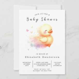 Invitación Boy Online Duck Baby Shower