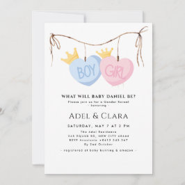 Invitación Boy or Girl Gender Reveal Invitation