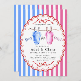 Invitación Boy or Girl Gender Reveal Invitation