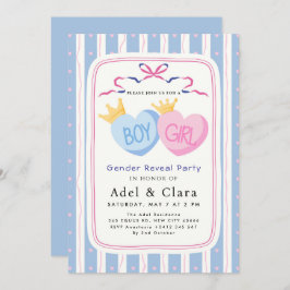 Invitación Boy or Girl Gender Reveal Invitation