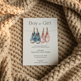 Invitación Boy or Girl Gender Reveal Invitation