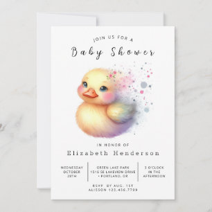 Invitación Boy Personalizado Duck Baby Shower