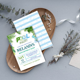 Invitación Boy Pool Party Invitation – Cool Dude Birthday