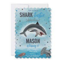 Boy Shark Birthday Shark Tastic Celebración