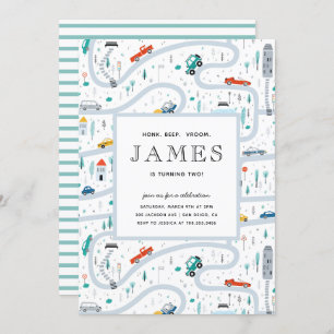 Invitación Boy Trucos Y Carros