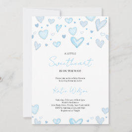 Invitación Boy Valentine Baby Shower