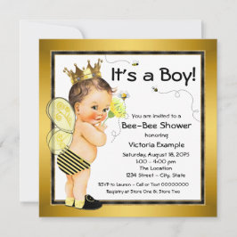 Invitación Boys Bee Baby Shower