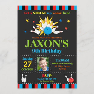 Invitación Boys invitados a la fiesta de cumpleaños