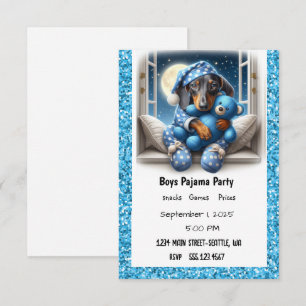 INVITACIÓN BOYS PAJAMA FIESTA