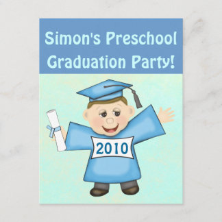 Invitación Boys Prescolol / Kindergarten Graduation Party
