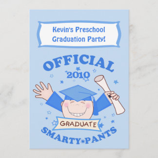 Invitación Boys Prescolol / Kindergarten Graduation Party
