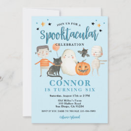 Invitación Boys Spooktacular Halloween