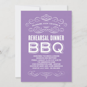 INVITACIÓN BQ DE VENTAJA  CENA REHEARSAL BBQ