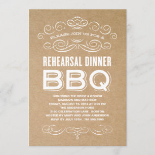 INVITACIÓN BQ DE VENTAJA  CENA REHEARSAL BBQ