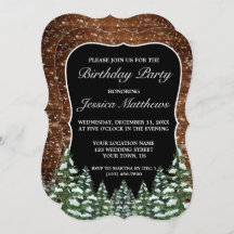 Bracket Black Snowowood & Forest Pine Birday