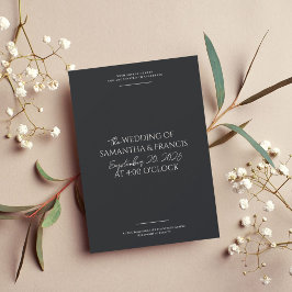 Invitación Bradford Modern Photo and Typography Boda