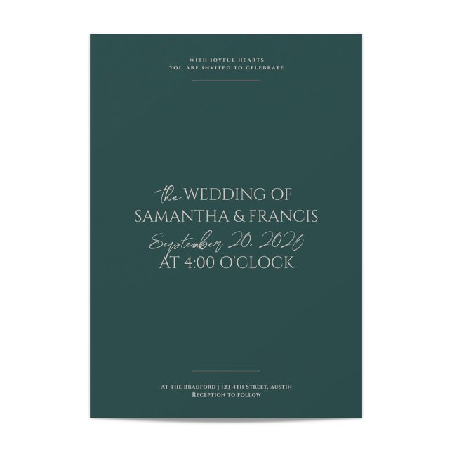 Invitación Bradford Modern Photo and Typography Boda (Subido por el creador)