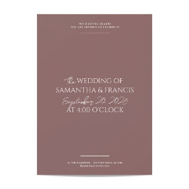 Invitación Bradford Modern Photo and Typography Boda