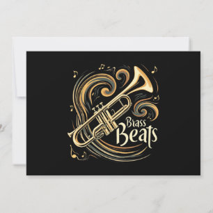 Invitación Brass Beats Trumpet Player Groove
