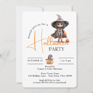 INVITACIÓN BRAZA DE OJOS GRANDES, FIESTA DE HALLOWEEN