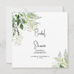Invitación Breath del bebé simple Plaza de la ducha de novia