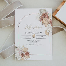 BRENNA Boho Arch Terracotta Palm Baby Shower