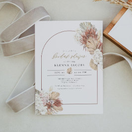 Invitación BRENNA Boho Arch Terracotta Palm Bridal Shower
