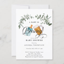 Invitación Breve de Bebé | Baby Shower acuarela