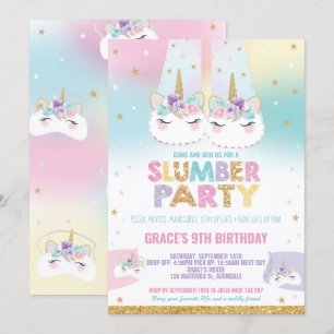 Invitación Breve resaca de fiesta de cumpleaños de arcoiris u