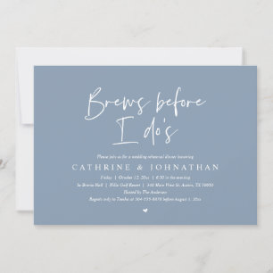 Invitación Brew antes que yo, Boda de la cena de ensayo