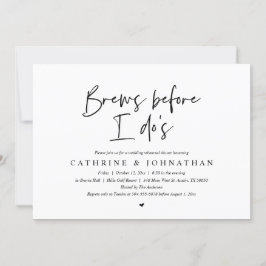 Invitación Brew antes que yo, Boda de la cena de ensayo