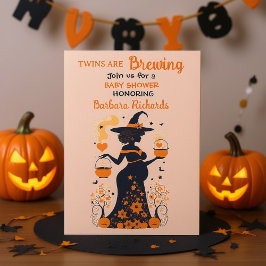 Invitación Brew de doble problema - Un Baby Shower gemelo de 