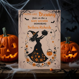 Invitación Brew de doble problema - Un Baby Shower gemelo de