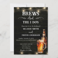 Brews and I Do's Casual Wedding Invitation