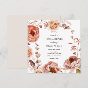 Invitación Brida a la ducha de flores silvestres de Bee Laven