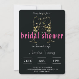 Invitación Bridal Bash & Cocktail Call novia