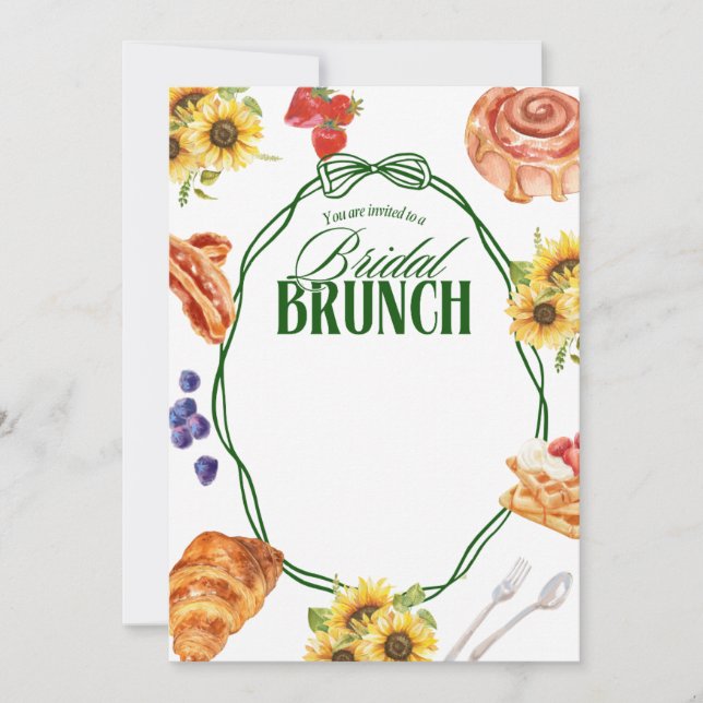 INVITACIÓN BRIDAL BRUCH SUNFLOWER (Anverso)