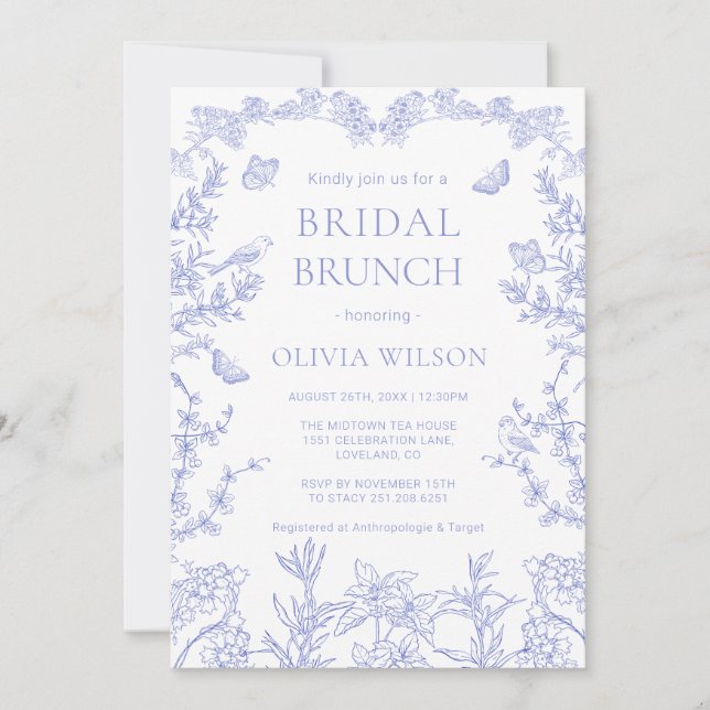 Invitación Bridal Brunch (Anverso)